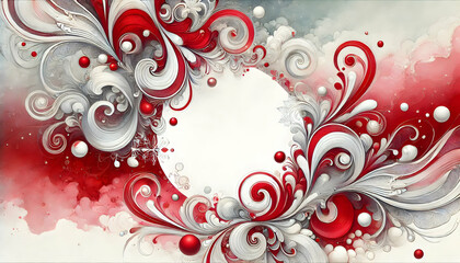 Abstract christmas aesthetic background. Xmas wallpaper with empty space for text. 