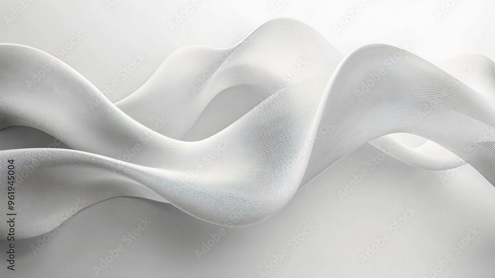 Poster abstract lines and shapes, wavy background of modern art. generative ai