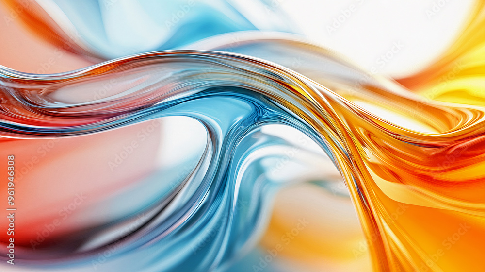 Poster abstract background. luxurious wavy swirled background. wavy abstract textured background. generativ