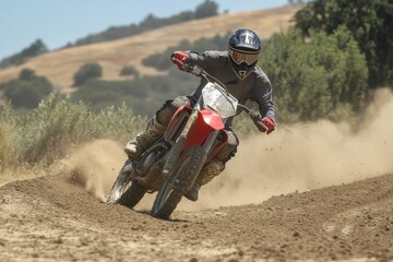 SVRA s dirt bike track turn