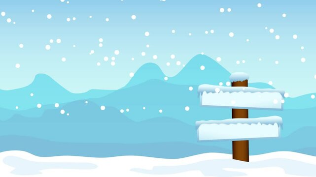 christmas card with snow vector