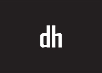 DH letter logo and initial logo design