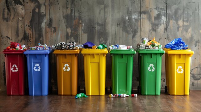 Recycling Bins for Different Waste Types