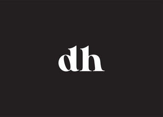 DH letter logo and initial logo design