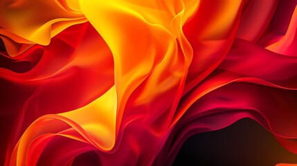 Obraz premium Abstract swirl of burning flames in shades of orange, blue, and purple, creating a dynamic and energetic background texture