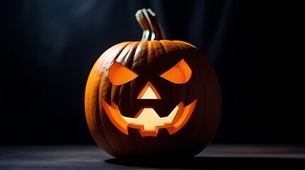 halloween pumpkin dark background
