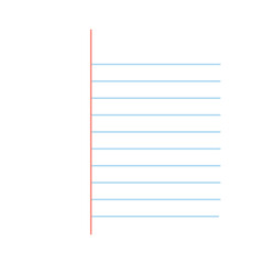 lined note paper