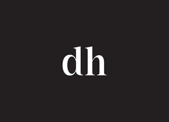 DH letter logo and initial logo design