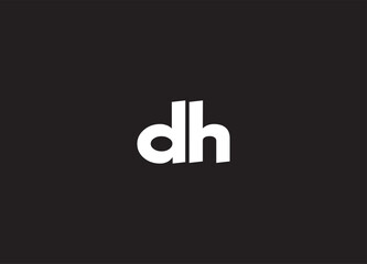 DH letter logo and initial logo design