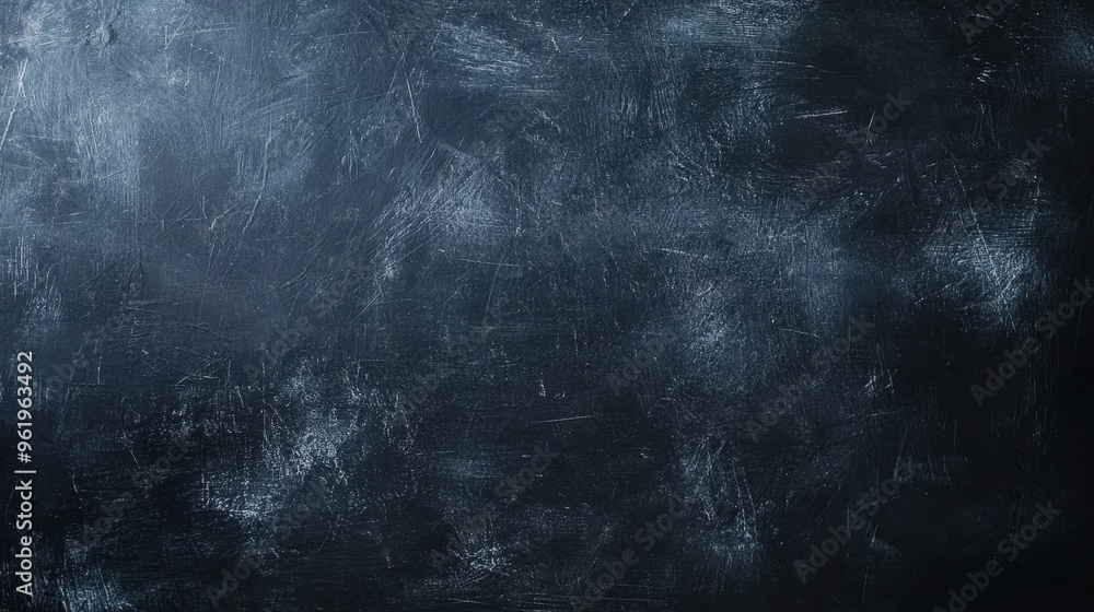 Aufkleber clean slate - blank black chalkboard background with textured surface and soft illumination