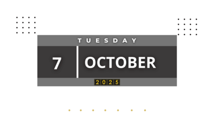 7 October 2025 Professional Calendar, Nov Agenda Design
