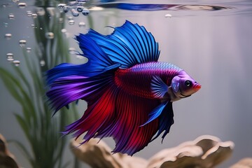 fish amazing capture with nature Ai Generative