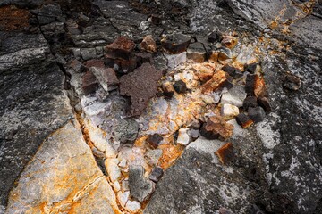 Amazing lava field from recent Geldingadalir volcano erruption