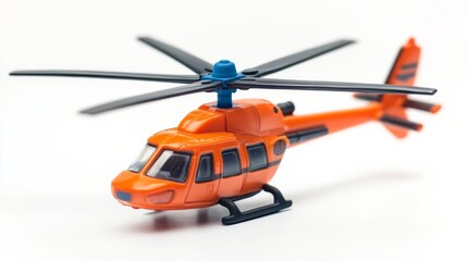 Orange Toy Helicopter.