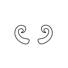 outline devil horn