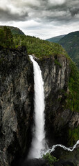 Vettisfossen,  the tallest free-falling waterfall in Europe