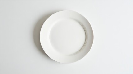 Minimalist White Background Setting for Elegant Dish Presentation