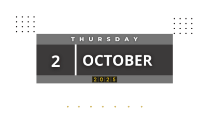 2 October 2025 Professional Calendar, Nov Agenda Design