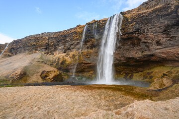 Seljalandsfoss one of the most famous Icelandic waterfall
