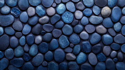 blue tones and stones, evoking tranquility and stability. Ideal for themes of calm, trust, and reliability