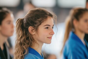 Women s Jiu Jitsu area girls handle the front desk
