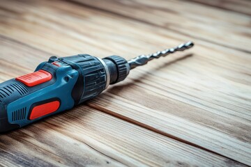 Wooden background with construction carpentry tools