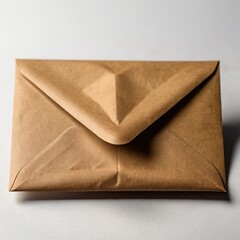 old envelope isolated on white background