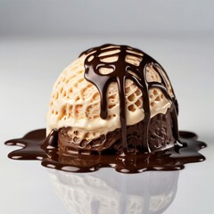 chocolate ice cream with chocolate