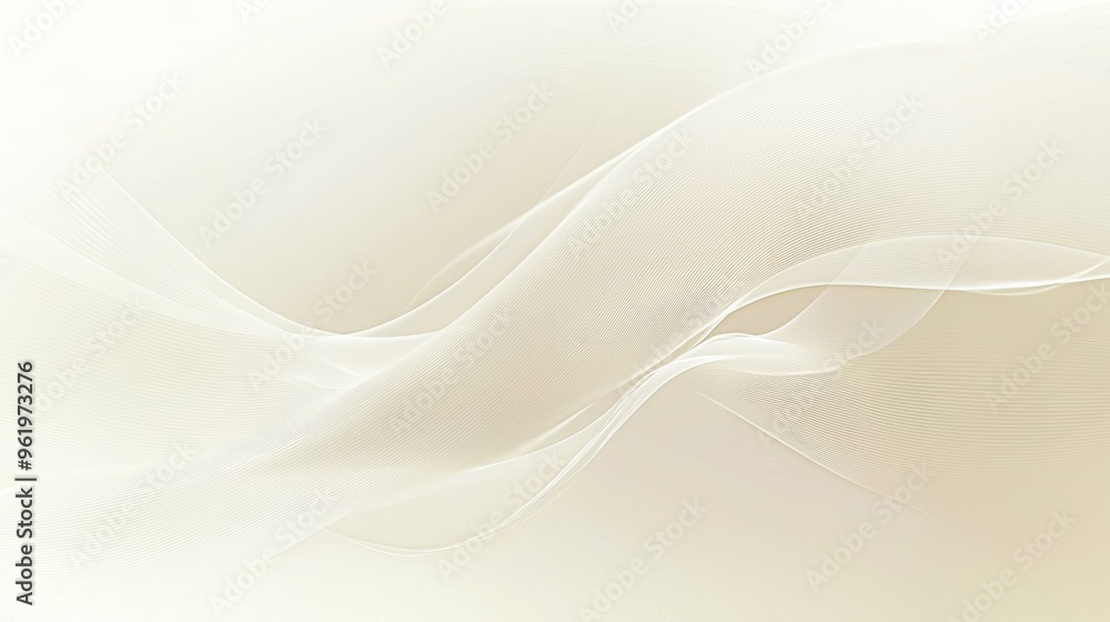 Poster a soft and elegant abstract background featuring gentle curves and a light color palette, perfect fo