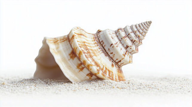 Sea shell isolated on transparent or white background 