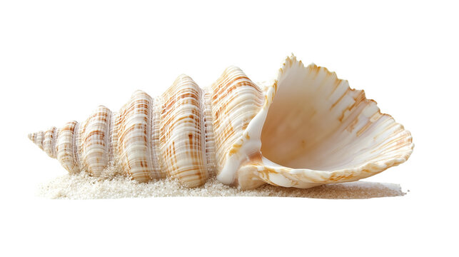Sea shell isolated on transparent or white background 