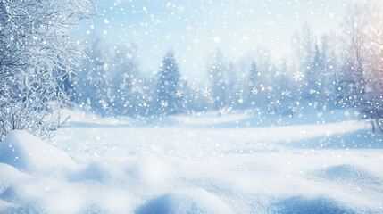 Winter's Whisper: Dancing Snowflakes