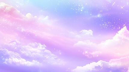 Dreamscape: Clouds in Soft Pastel Hues
