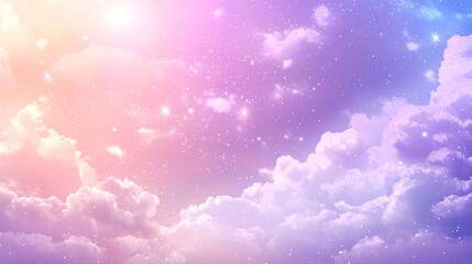 Dreamscape: Clouds in Soft Pastel Hues
