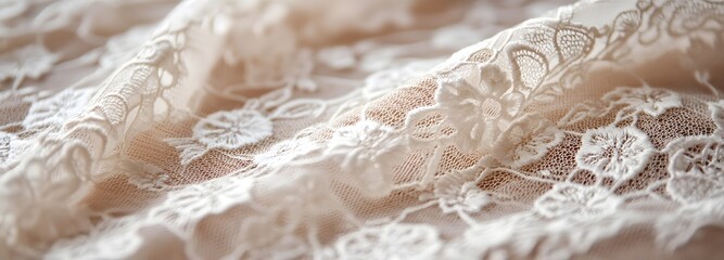 Obraz premium 24. Detailed lace fabric with intricate, delicate patterns