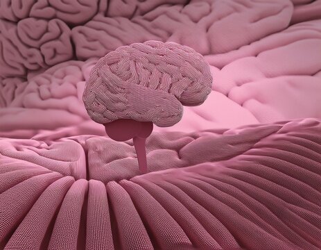 Possitive mind brain 3d illustration