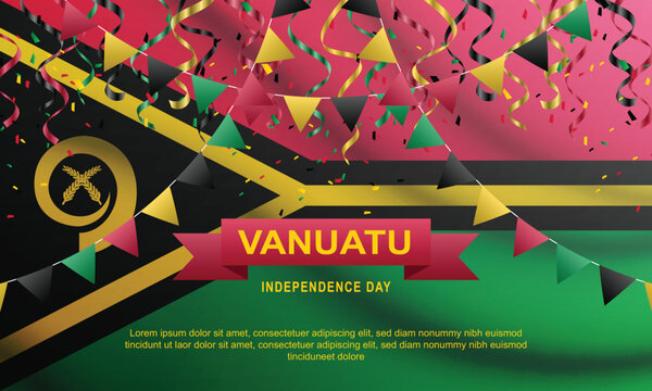Vanuatu Constitution Day background.