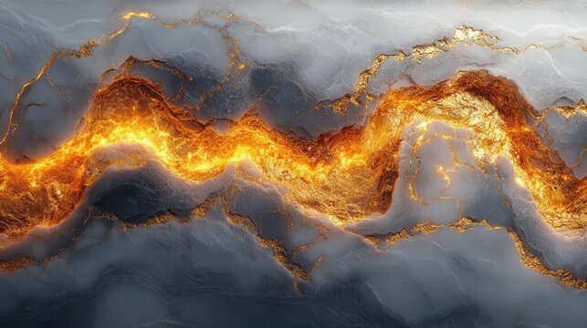 luxurious gold veins course through pristine white marble creating an opulent abstract landscape soft lighting accentuates the stones natural luminosity and depth