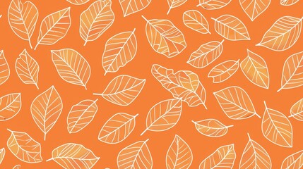 Autumn Floral Seamless Pattern Vector for Wallpaper Design
