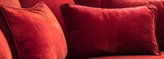 16. Soft, velvety cushion with rich, plush texture