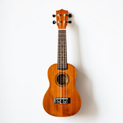 Naklejka premium Close up shot of ukulele fine detailed ukulele
