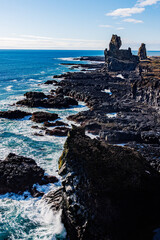 rocks and sea
