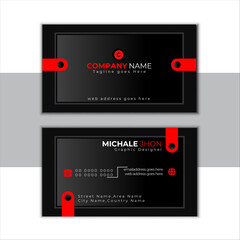 Business Card, Professional Business Card Template, Modern simple Creative Business Card Vector Design.