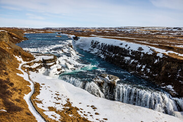 Gulfoss Waterfall in Iceland
