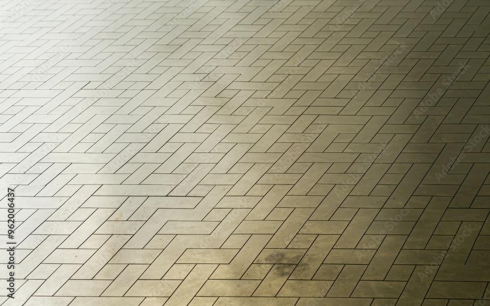 Aufkleber pavement pattern. interlocking pavement blocks create a geometric design, showcasing the beauty of u