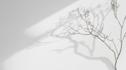 A clean and minimalist white background with subtle shadows. Perfect for creating a sleek and professional look in advertisements.