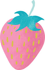 Cute Doodle Strawberry Illustration