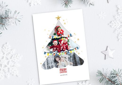 Christmas Tree Card Layout