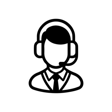 recommend clip art: Call center operator avatar icon