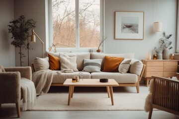 Interior of a nordic living room
